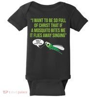 Christian Mosquito Funny Gag Jokes Religious Christian  Baby Bodysuit thumb 0