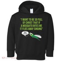 Christian Mosquito Funny Gag Jokes Religious Christian  Toddler Hoodie thumb 0