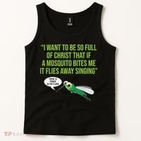 Christian Mosquito Funny Gag Jokes Religious Christian  Tank Top thumb 2