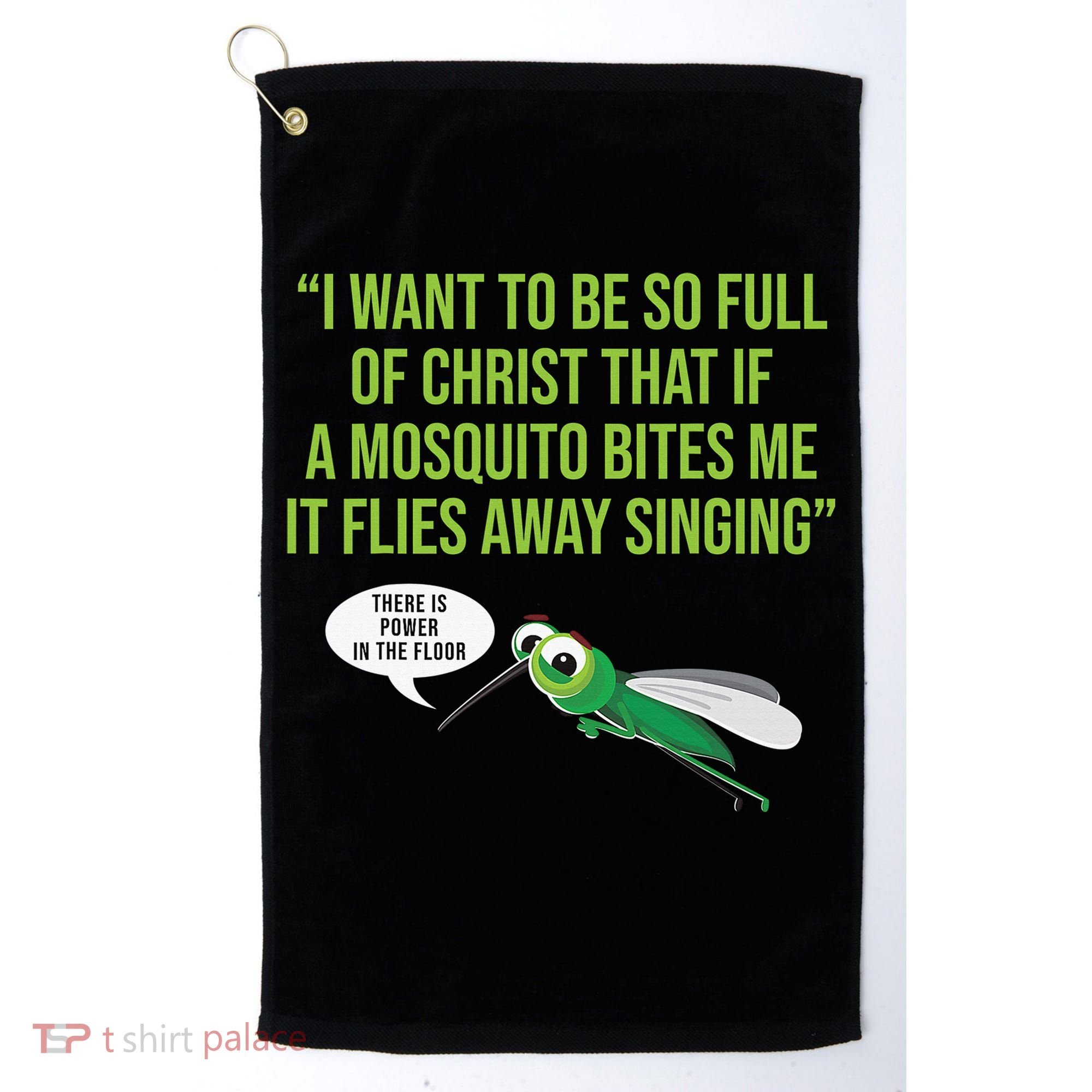 Christian Mosquito Funny Gag Jokes Religious Christian  Golf Towel