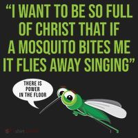 Christian Mosquito Funny Gag Jokes Religious Christian  Golf Towel thumb 3