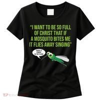 Christian Mosquito Funny Gag Jokes Religious Christian  Women's T-Shirt thumb 0