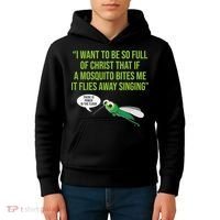 Christian Mosquito Funny Gag Jokes Religious Christian  Kids Hoodie thumb 4