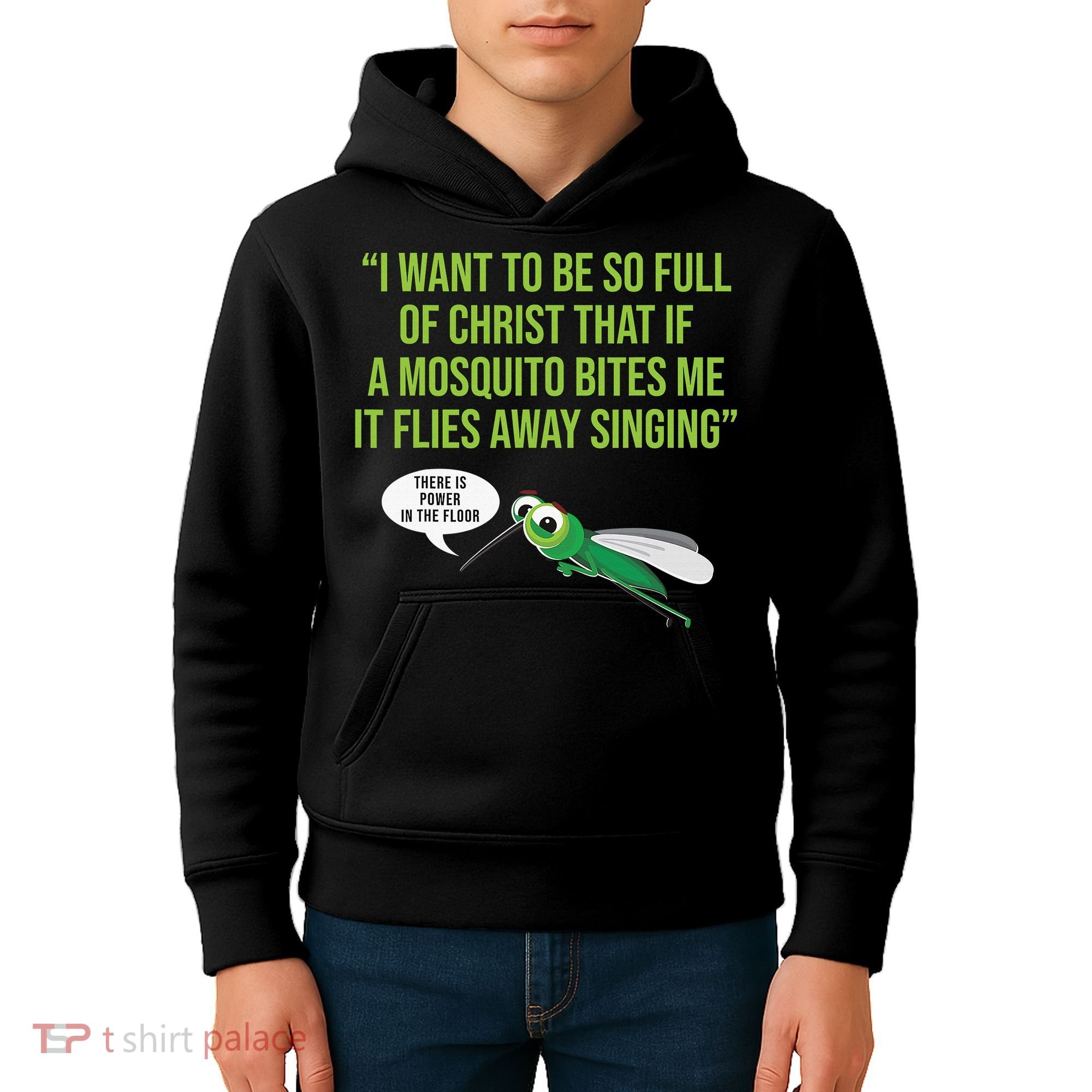 Christian Mosquito Funny Gag Jokes Religious Christian  Kids Hoodie