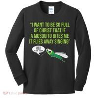 Christian Mosquito Funny Gag Jokes Religious Christian  Kids Long Sleeve Shirt thumb 0