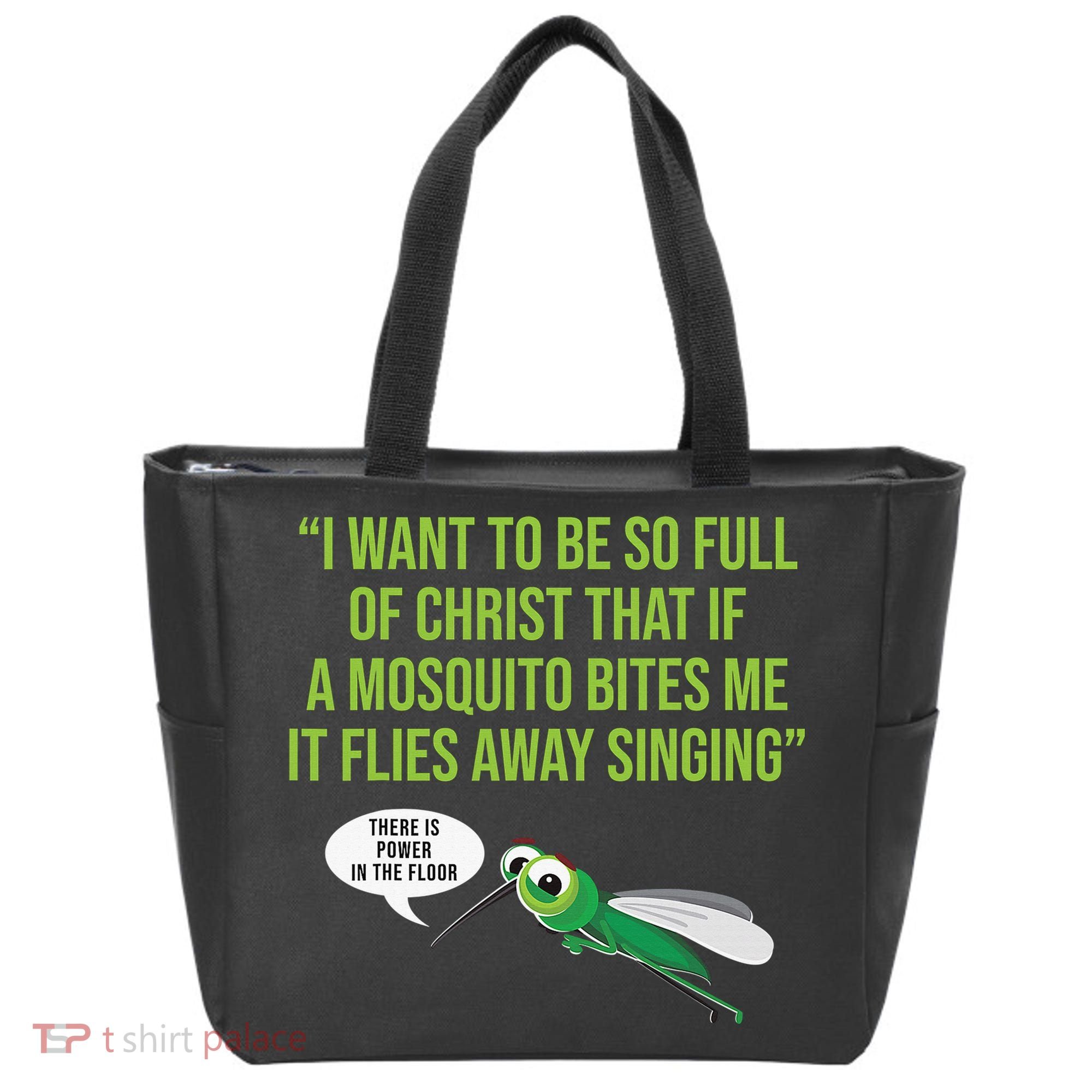 Christian Mosquito Funny Gag Jokes Religious Christian  Tote Bag