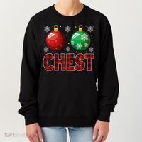 Chestnuts Matching Family Funny Chest Nuts Christmas Couples Women's Sweatshirt thumb 0