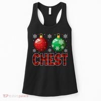 Chestnuts Matching Family Funny Chest Nuts Christmas Couples Women's Tank Top thumb 0