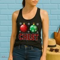 Chestnuts Matching Family Funny Chest Nuts Christmas Couples Women's Tank Top thumb 2