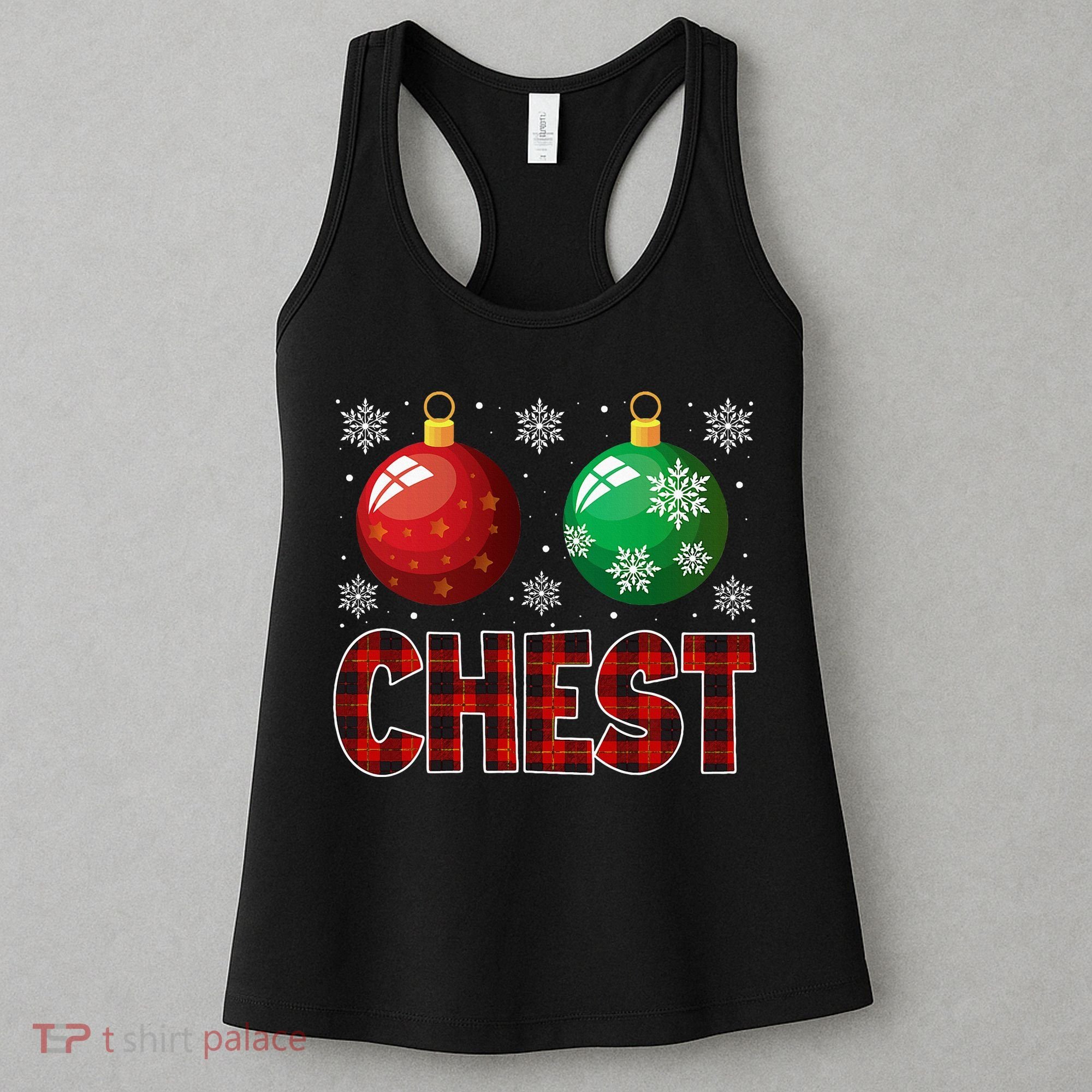 Chestnuts Matching Family Funny Chest Nuts Christmas Couples Women's Tank Top