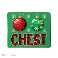 Chestnuts Matching Family Funny Chest Nuts Christmas Couples Mousepad thumb 0