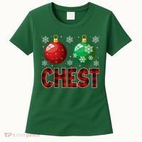 Chestnuts Matching Family Funny Chest Nuts Christmas Couples Women's T-Shirt thumb 0