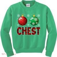 Chestnuts Matching Family Funny Chest Nuts Christmas Couples Kids Sweatshirt thumb 0