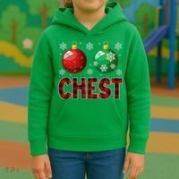Chestnuts Matching Family Funny Chest Nuts Christmas Couples Kids Hoodie thumb 3