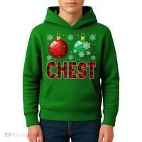 Chestnuts Matching Family Funny Chest Nuts Christmas Couples Kids Hoodie thumb 4