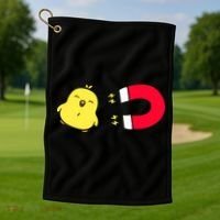 Chick Magnet Funny Golf Towel thumb 1