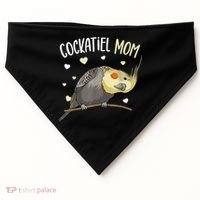 Cockatiel Mom Funny Bird Lover Women USA-Made Doggie Bandana thumb 0