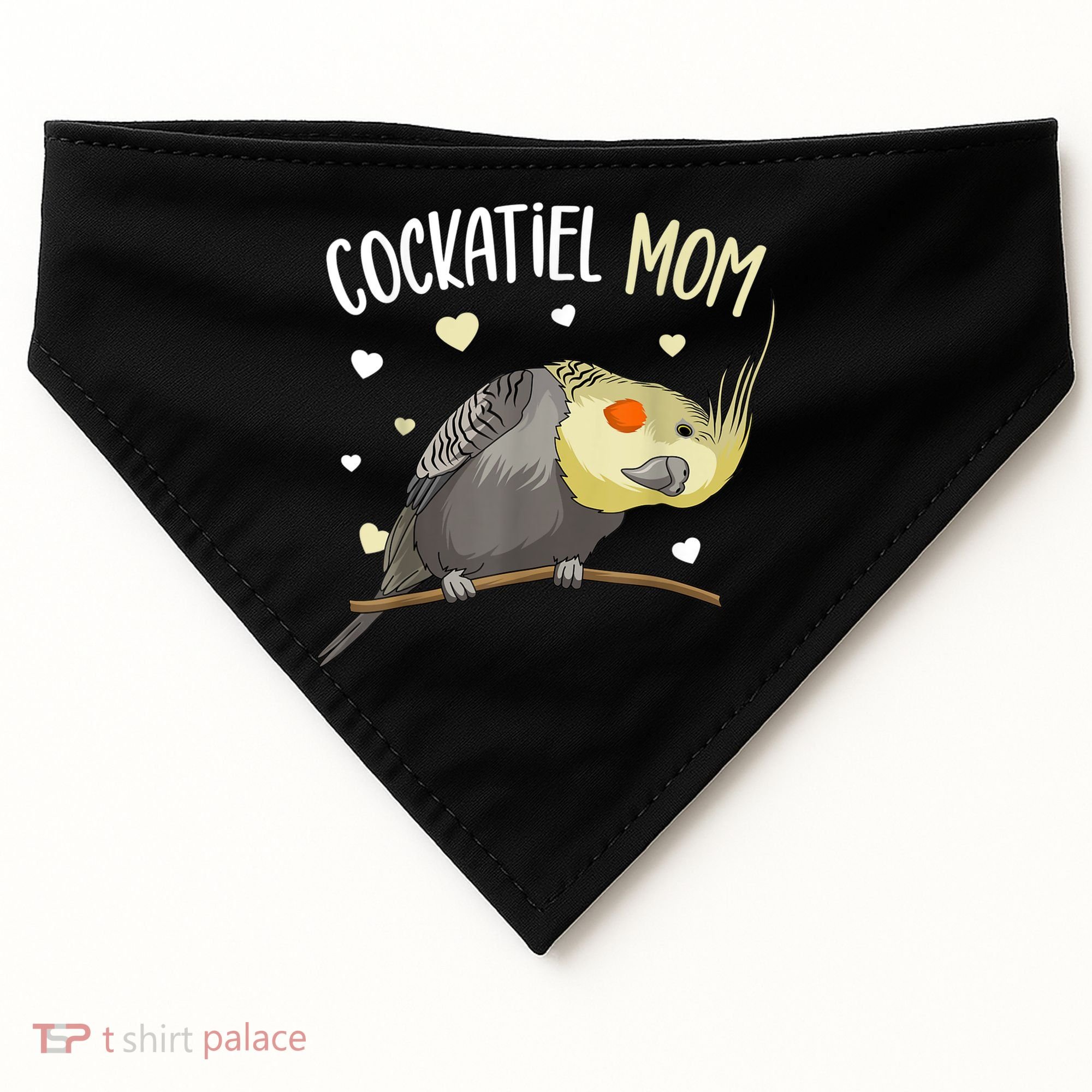 Cockatiel Mom Funny Bird Lover Women USA-Made Doggie Bandana
