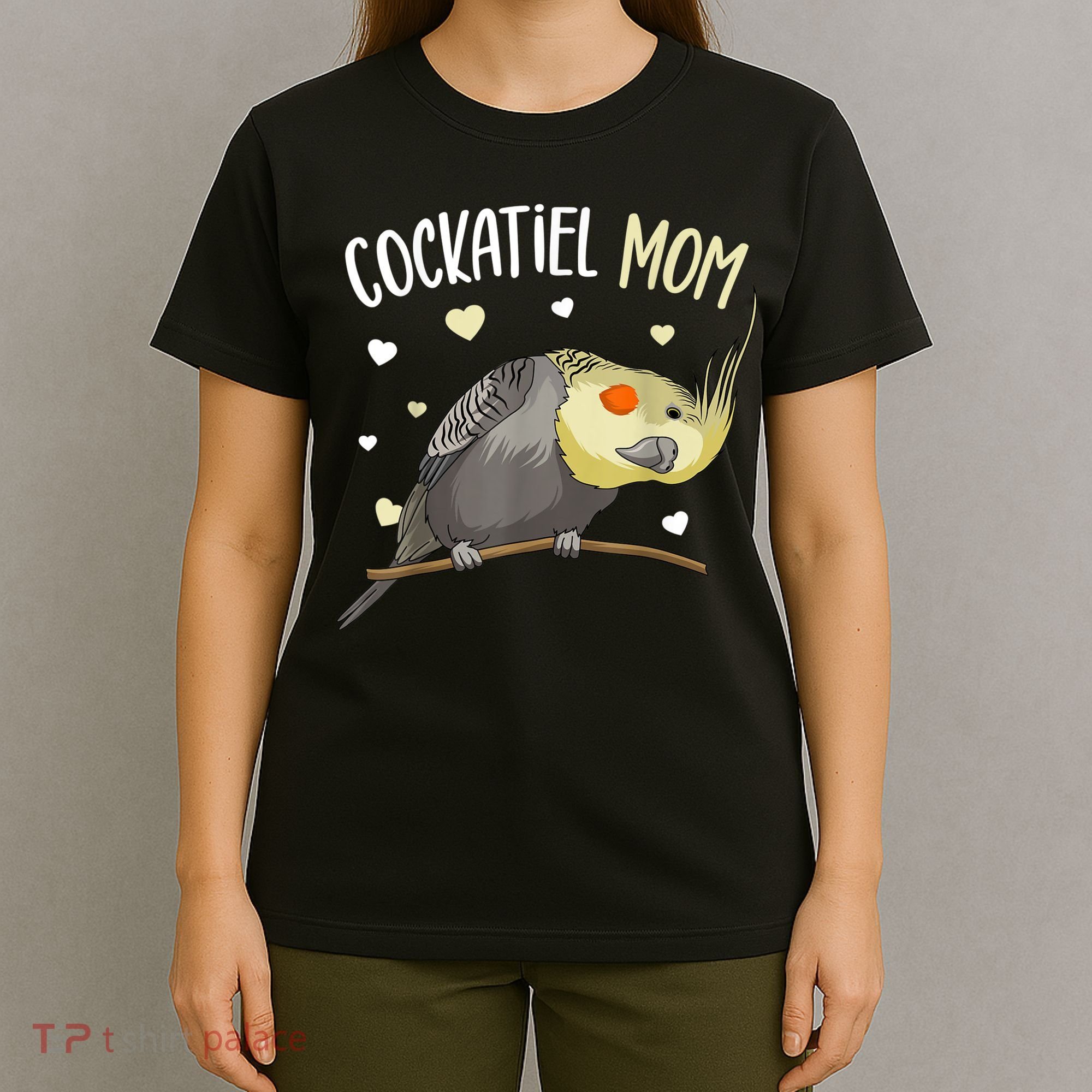 Cockatiel Mom Funny Bird Lover Women T-Shirt