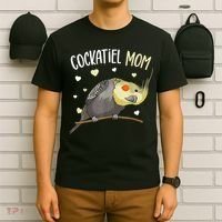 Cockatiel Mom Funny Bird Lover Women T-Shirt thumb 6