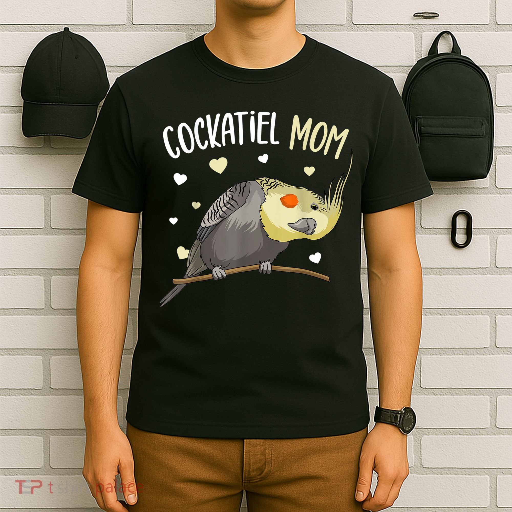 Cockatiel Mom Funny Bird Lover Women T-Shirt