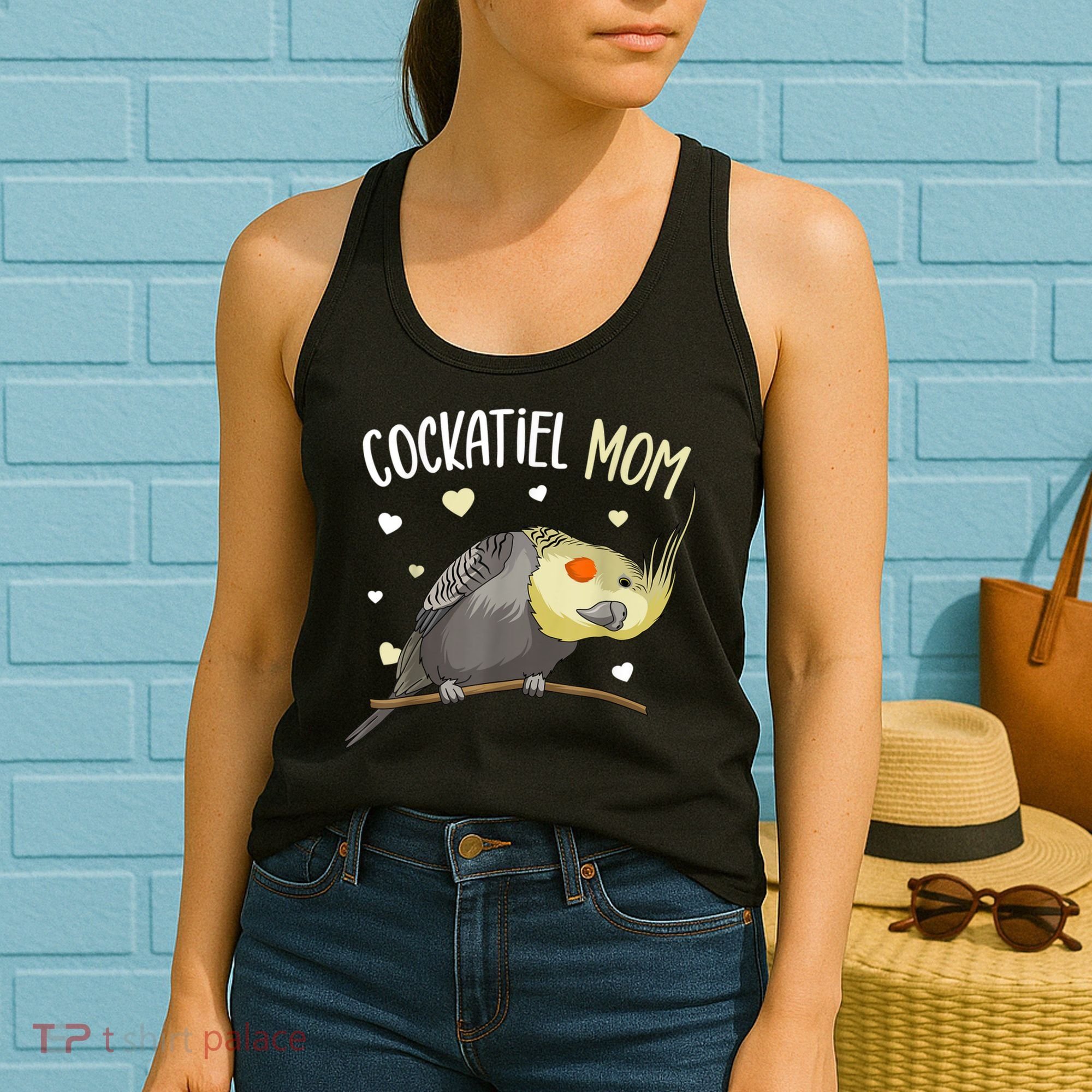Cockatiel Mom Funny Bird Lover Women Women's Tank Top