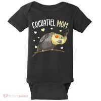 Cockatiel Mom Funny Bird Lover Women Baby Bodysuit thumb 0