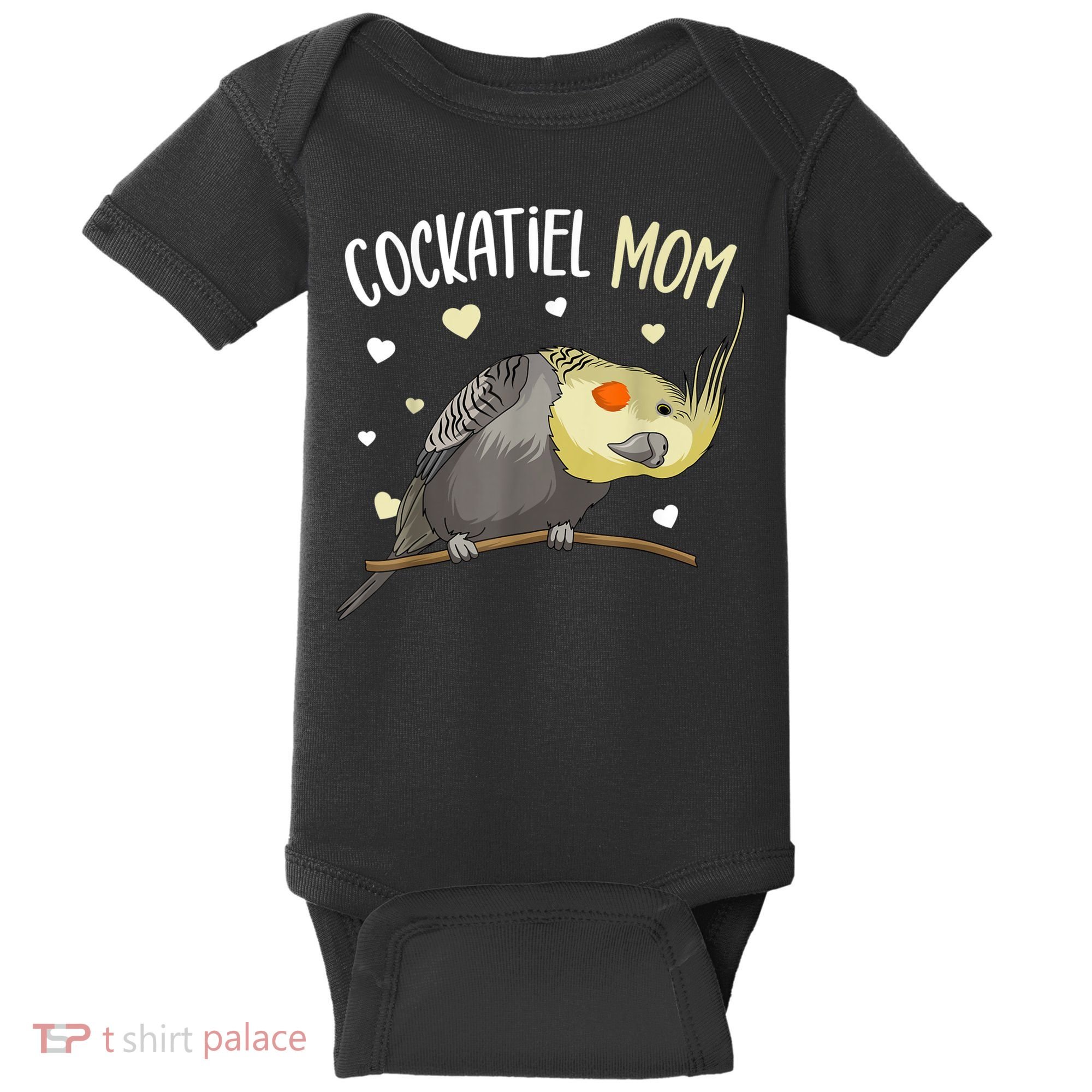 Cockatiel Mom Funny Bird Lover Women Baby Bodysuit