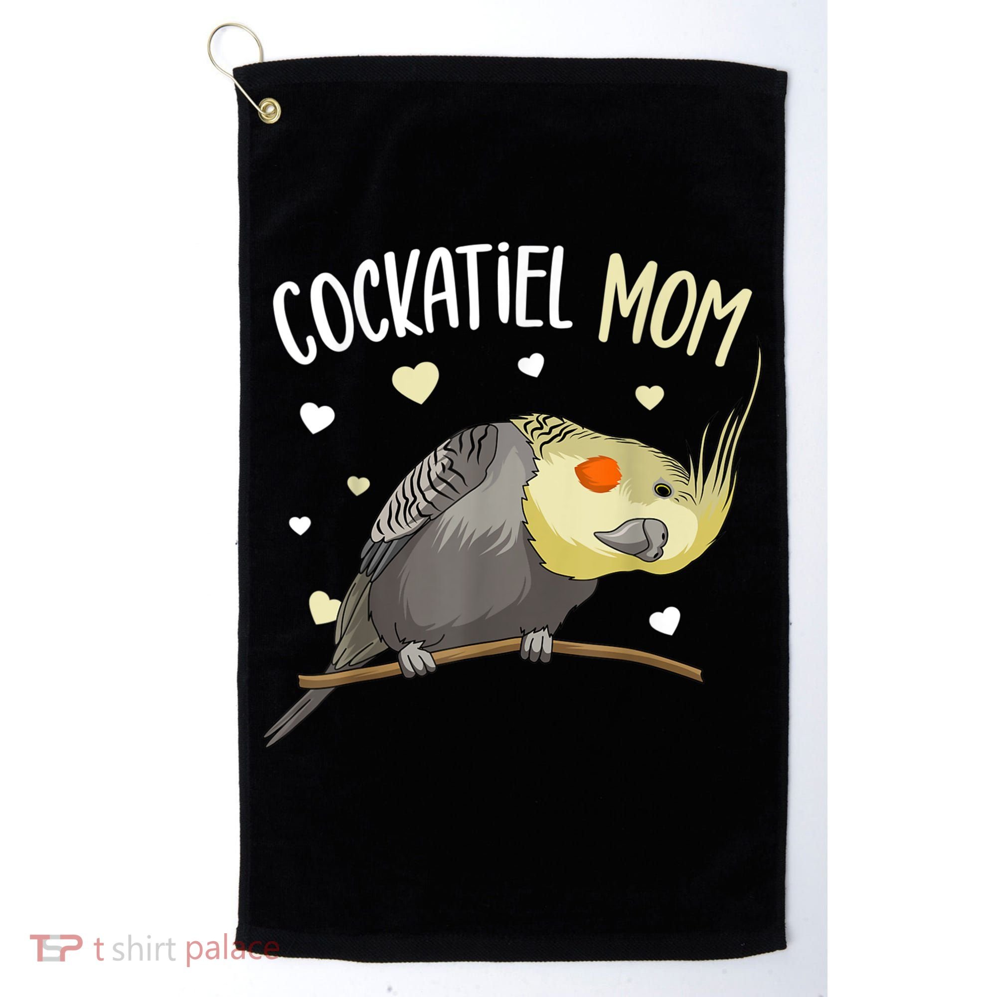 Cockatiel Mom Funny Bird Lover Women Golf Towel