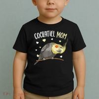 Cockatiel Mom Funny Bird Lover Women Toddler T-Shirt thumb 2