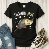 Cockatiel Mom Funny Bird Lover Women Women's T-Shirt thumb 3