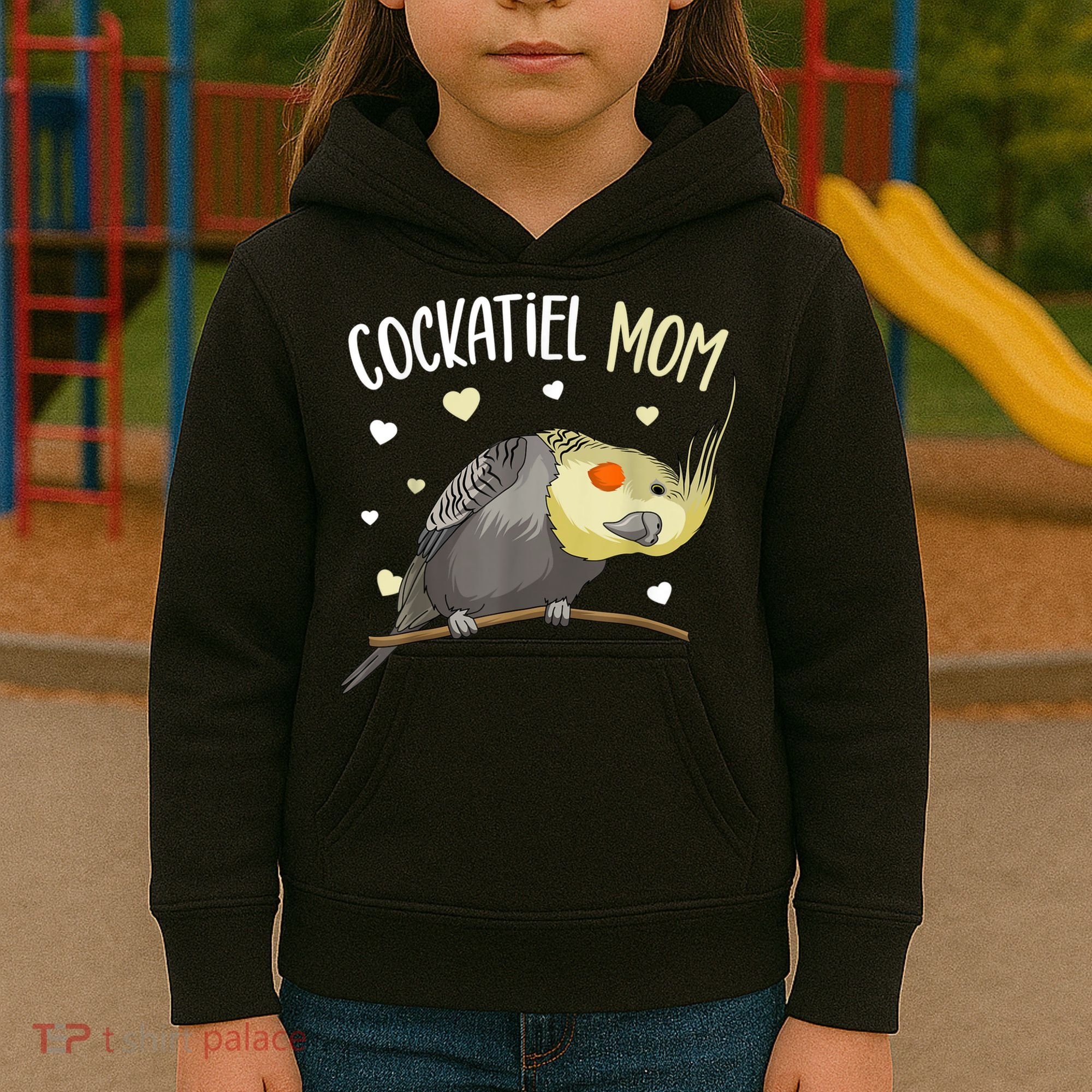 Cockatiel Mom Funny Bird Lover Women Kids Hoodie