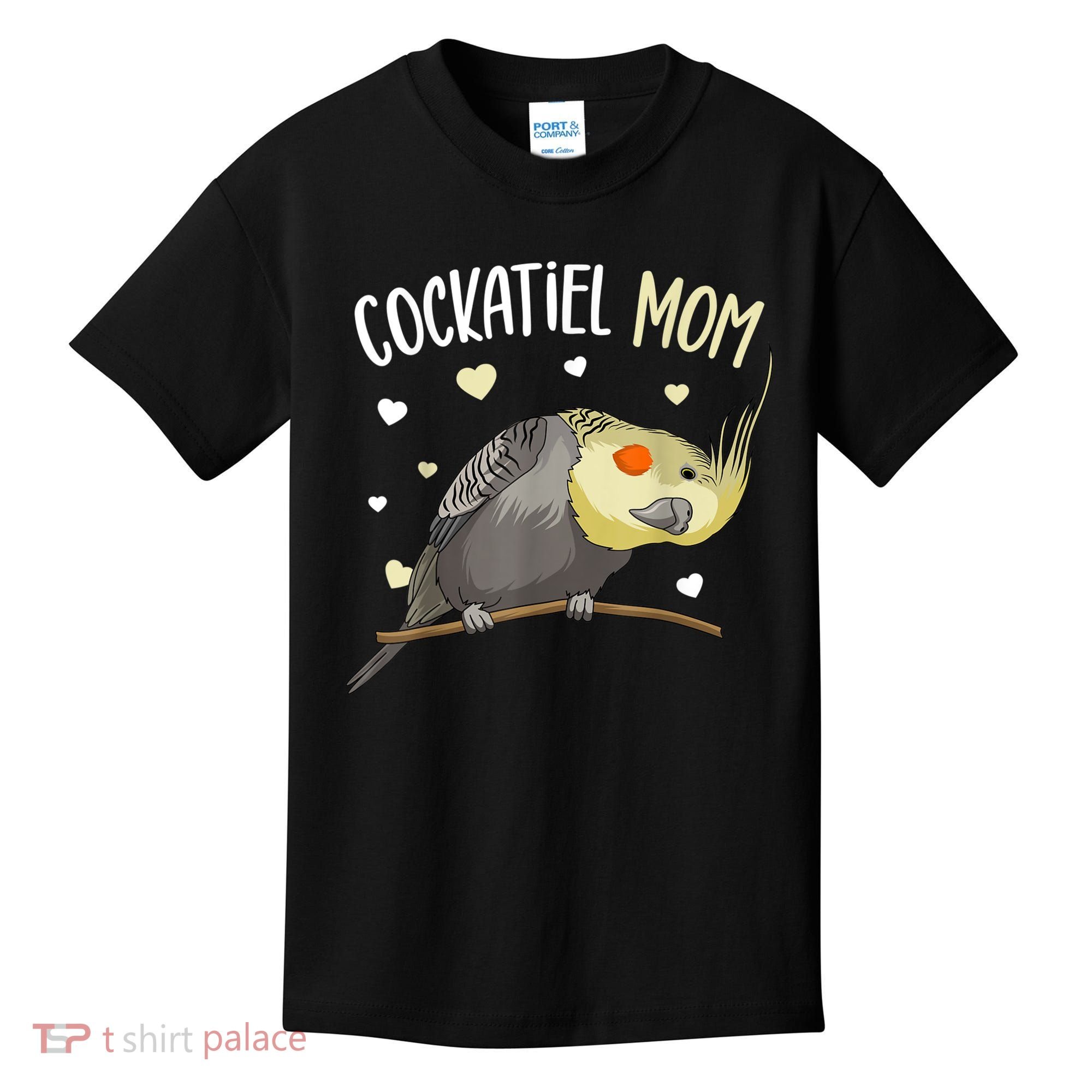 Cockatiel Mom Funny Bird Lover Women Kids T-Shirt