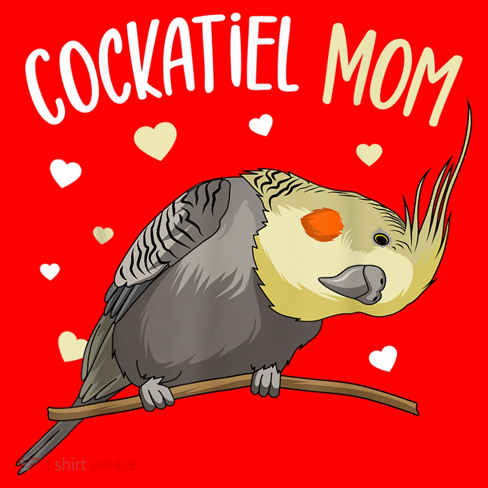 Cockatiel Mom Funny Bird Lover Women Santa Hat