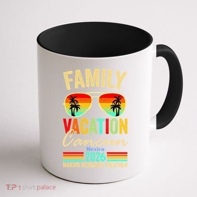 Cancun Mexico Family Vacation 2026 Coffee Mug back