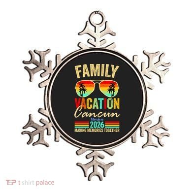 Cancun Mexico Family Vacation 2026 Ornament