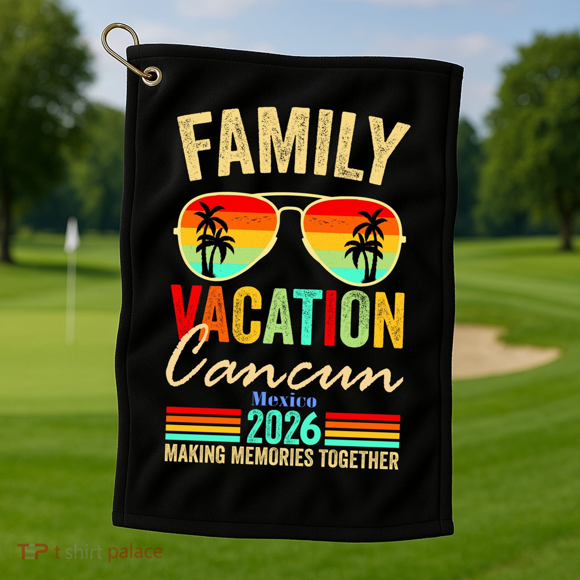 Cancun Mexico Family Vacation 2026 Golf Towel