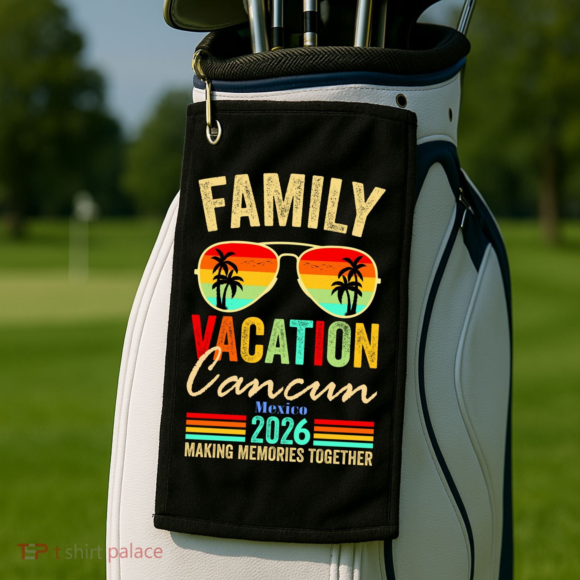 Cancun Mexico Family Vacation 2026 Golf Towel