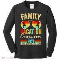 Cancun Mexico Family Vacation 2026 Kids Long Sleeve Shirt thumb 0