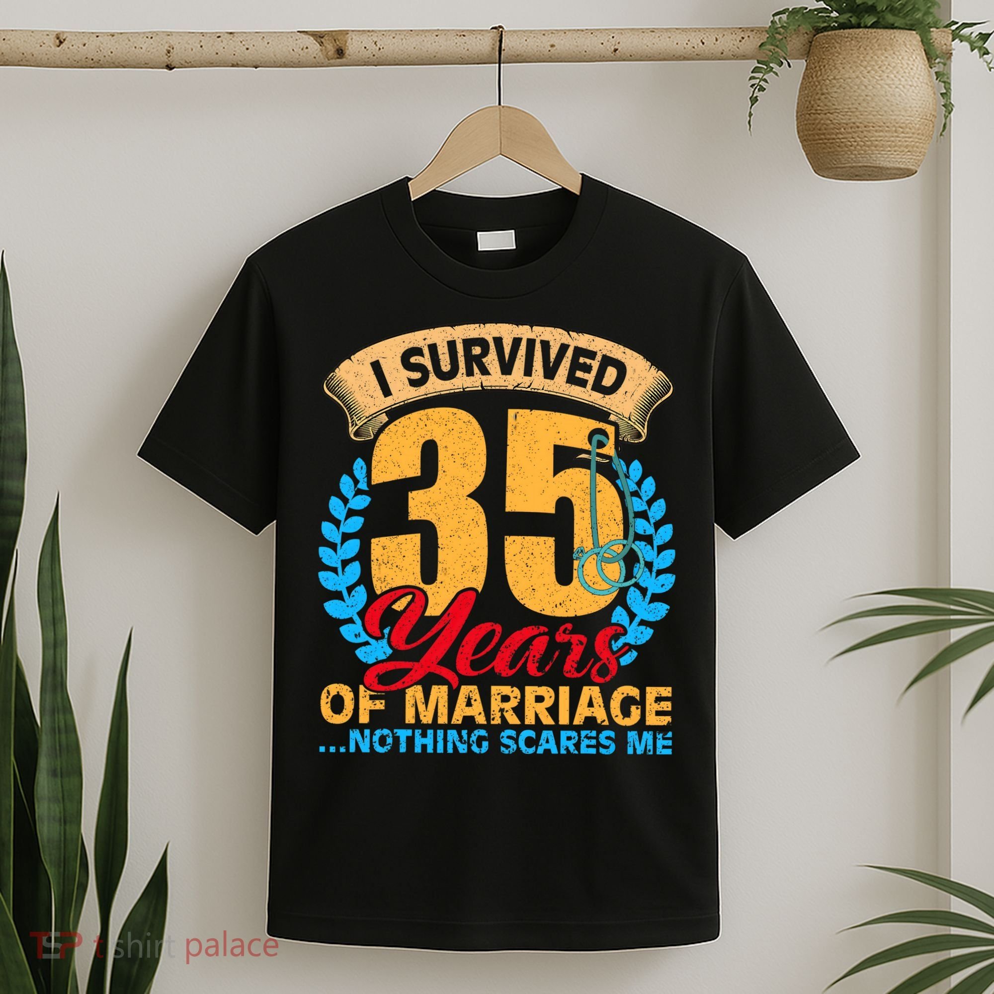 Couples Married for 35 years Funny 35th wedding anniversary T-Shirt