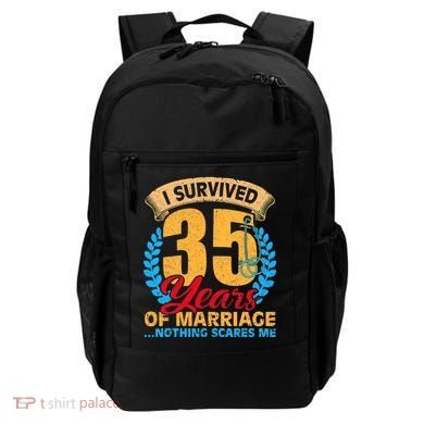 Couples Married for 35 years Funny 35th wedding anniversary Backpack