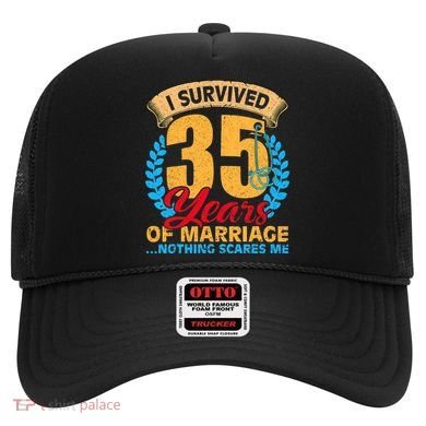 Couples Married for 35 years Funny 35th wedding anniversary Hat