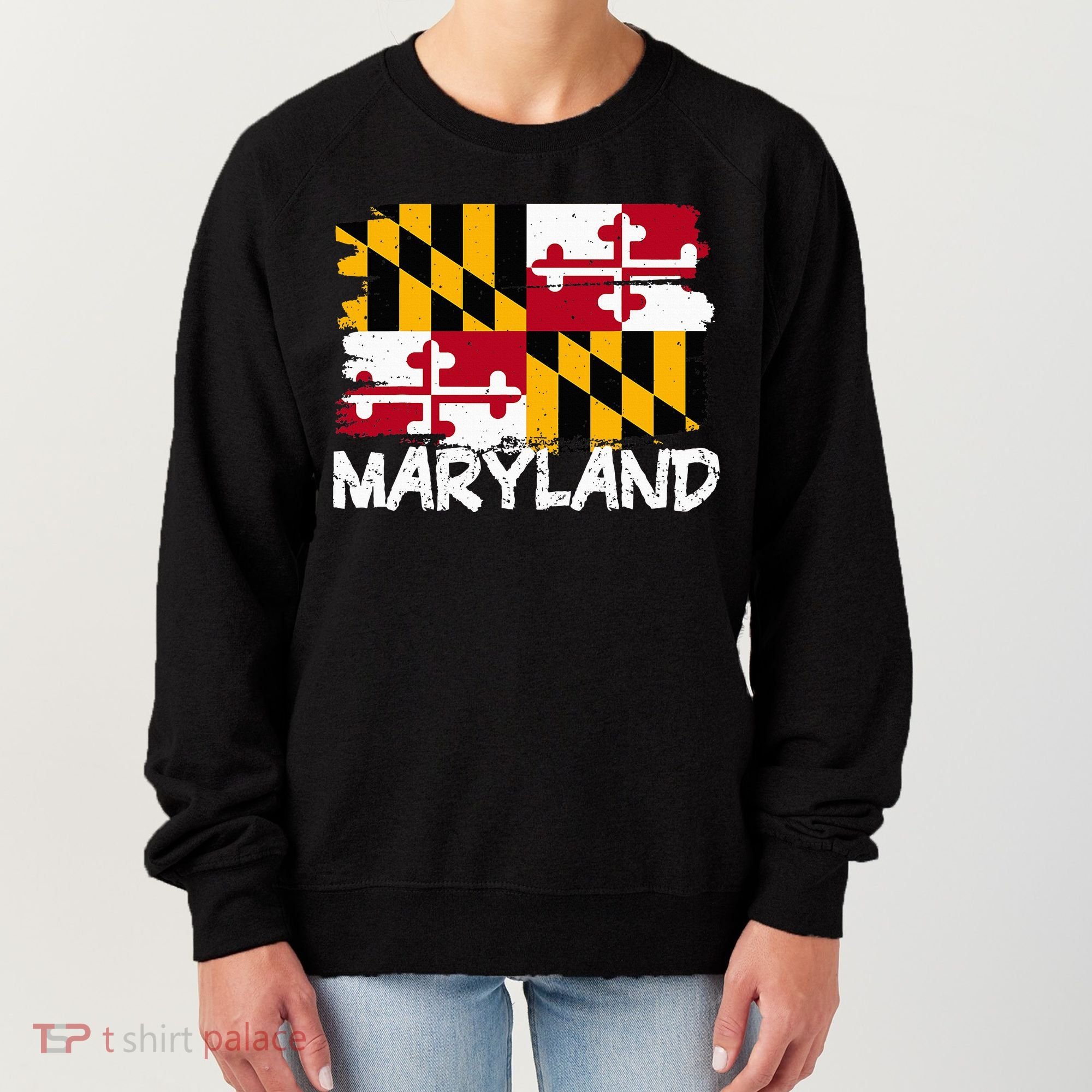 Cool Maryland Flag Women's Sweatshirt