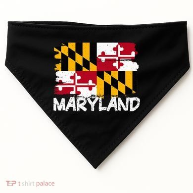 Cool Maryland Flag USA-Made Doggie Bandana