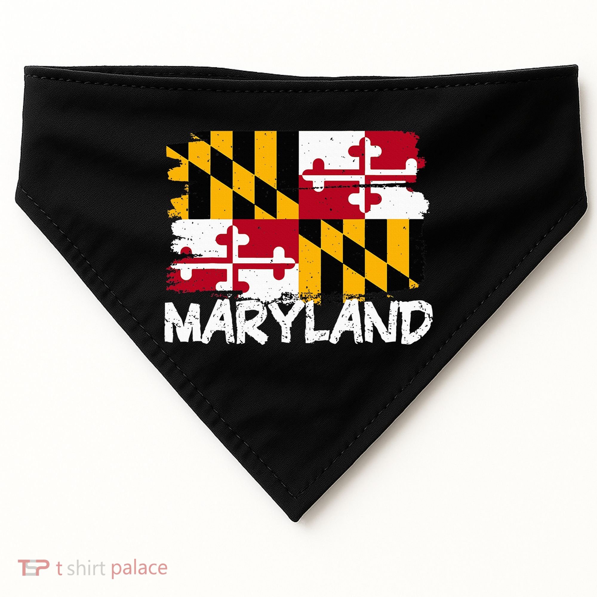 Cool Maryland Flag USA-Made Doggie Bandana