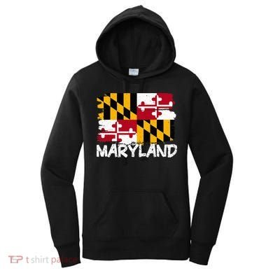 Cool Maryland Flag Women's Hoodie