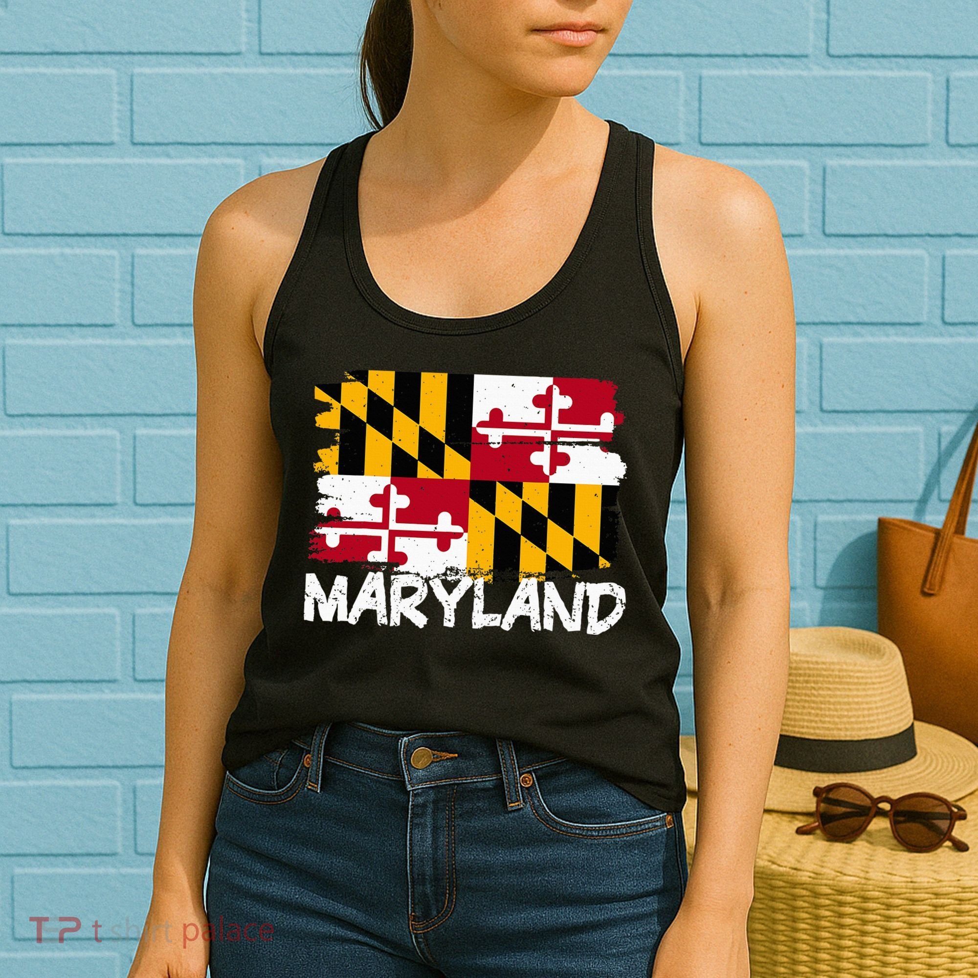 Cool Maryland Flag Women's Tank Top