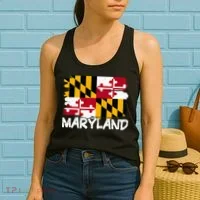 Cool Maryland Flag Women's Tank Top thumb 2