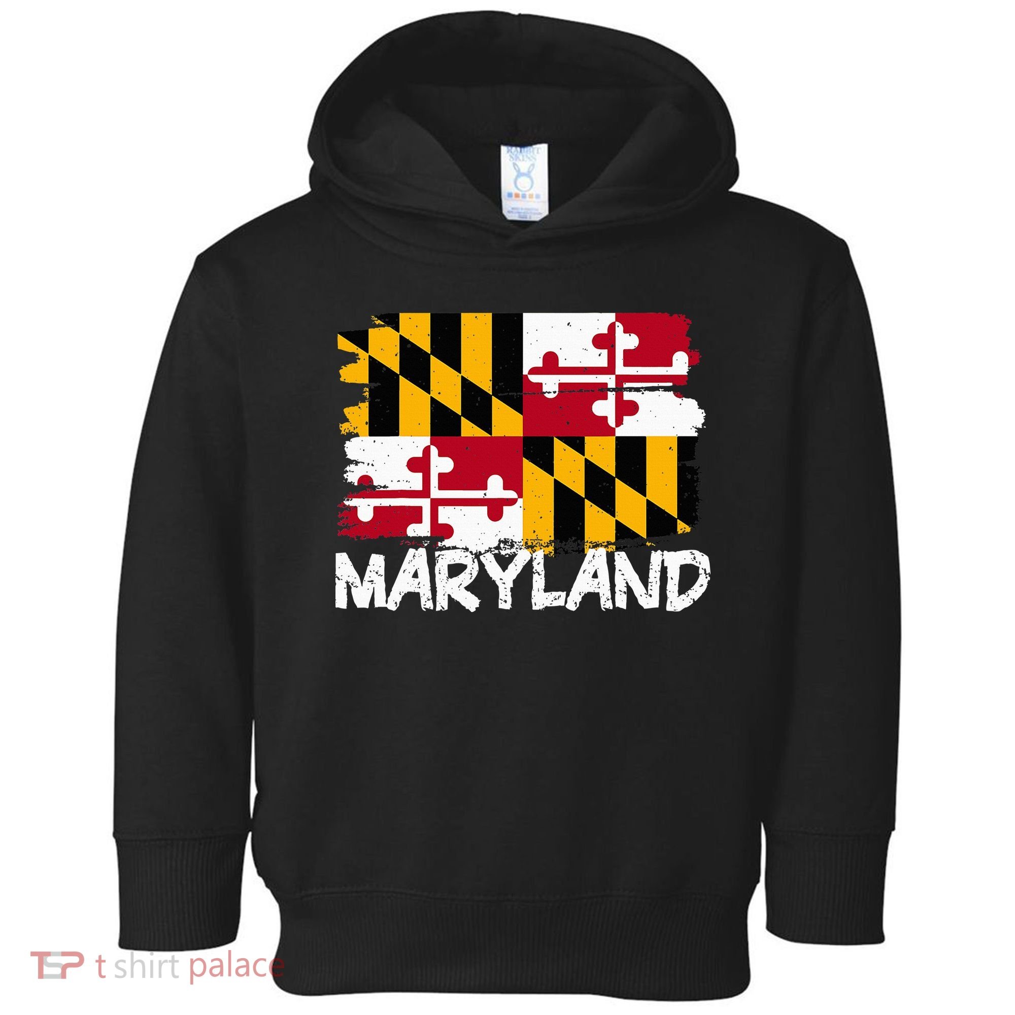 Cool Maryland Flag Toddler Hoodie