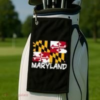 Cool Maryland Flag Golf Towel thumb 2